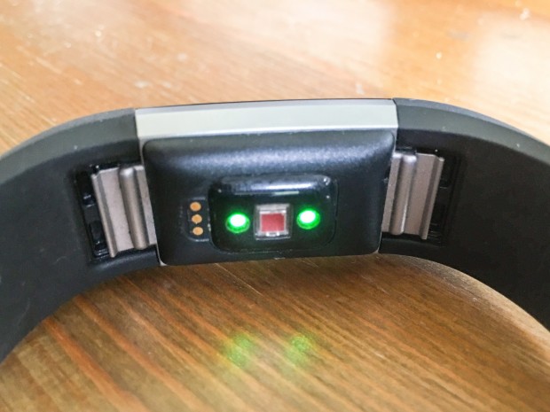 Mit den beiden Klammern lässt sich das Armband lösen oder befestigen. (Foto: Steinlechner / Golem.de)